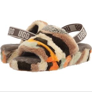 UGG Fluff Yeah Camouflage Slippers NWT Size 7